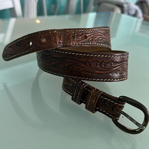 Textan harness cowhide leather belt Sz 34